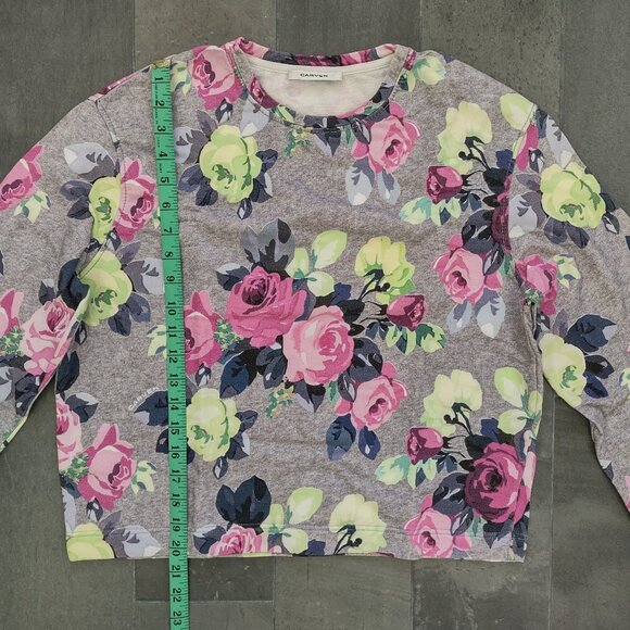 CARVEN floral printed pullover sweatshirt - small - Picture 6 of 9